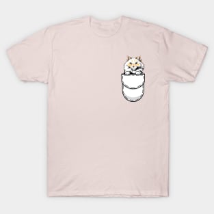 Funny Ragamuffin Pocket Cat T-Shirt